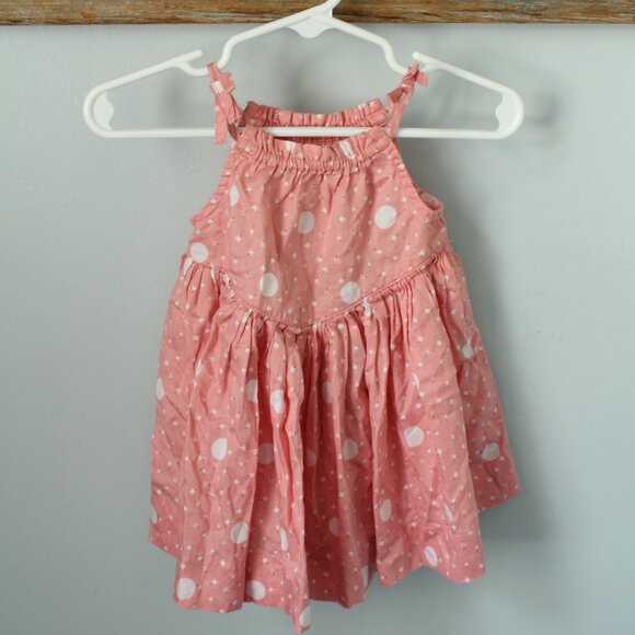 🍁5/$25🎃 Gap Size 3-6M Summer Dress Pink - Picture 1 of 2